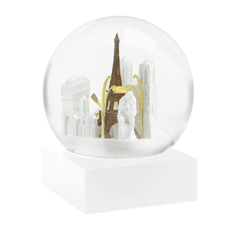 Snow Globe i glas med miniature udgave af Paris