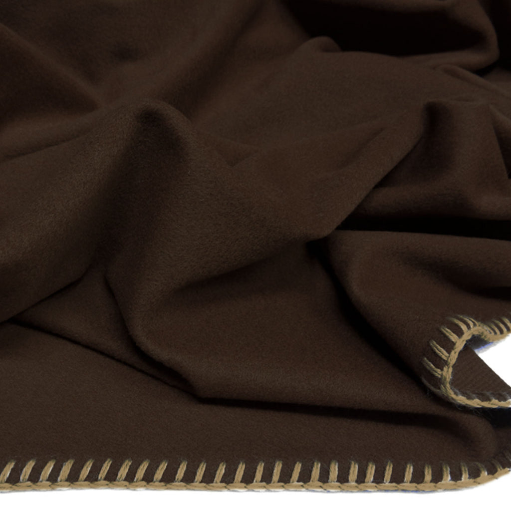 Cashmere plaid - Marron med grå piping - LIVINGOODIES
