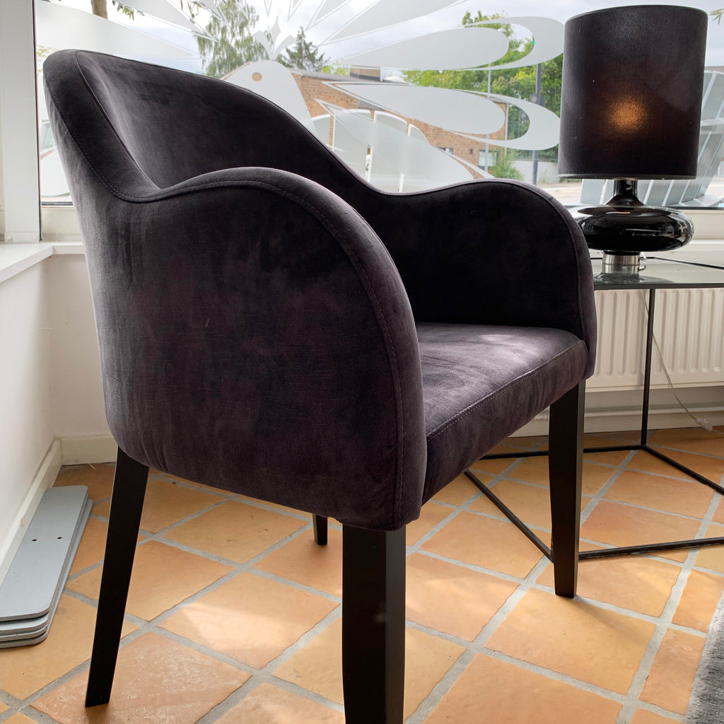 Clark stol i anthrazite specialvelour - LIVINGOODIES