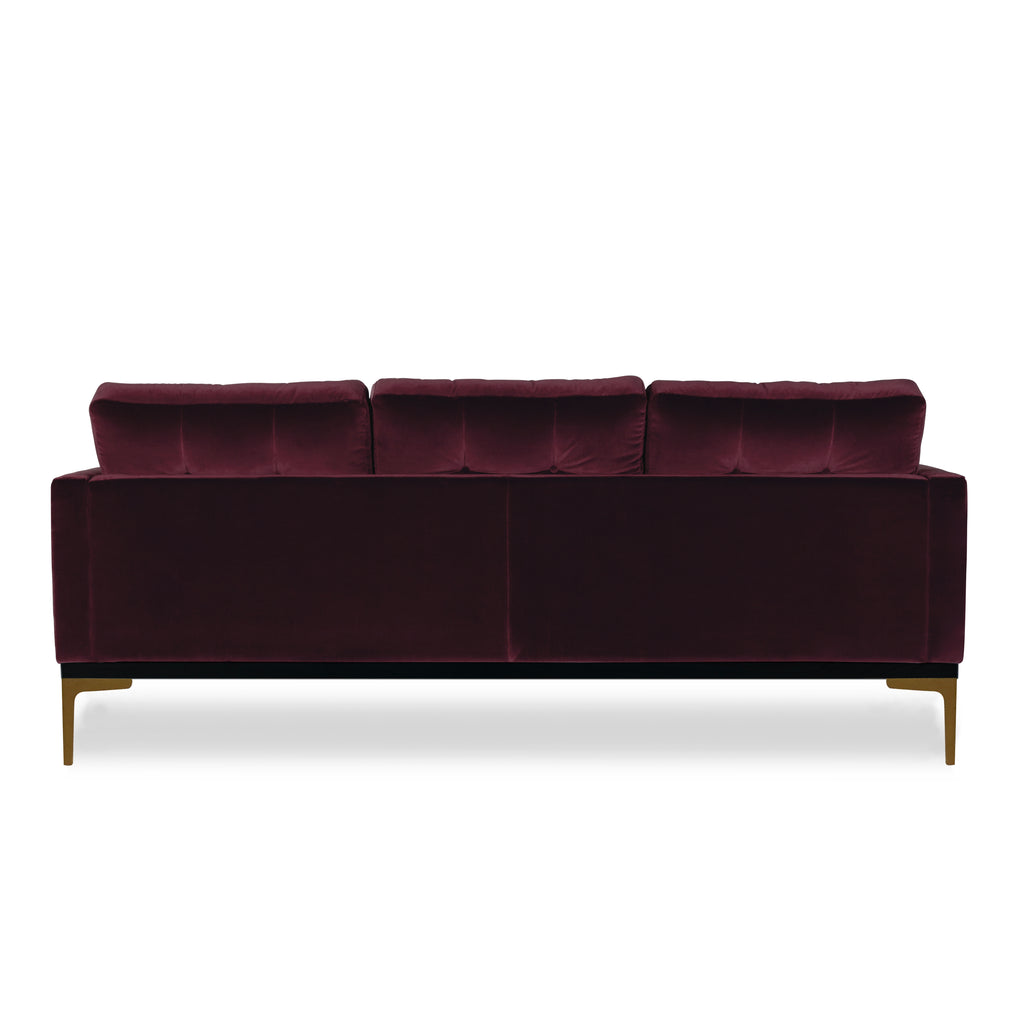 Studio 34 sofa - Bordeaux rød - 3 personers - LIVINGOODIES