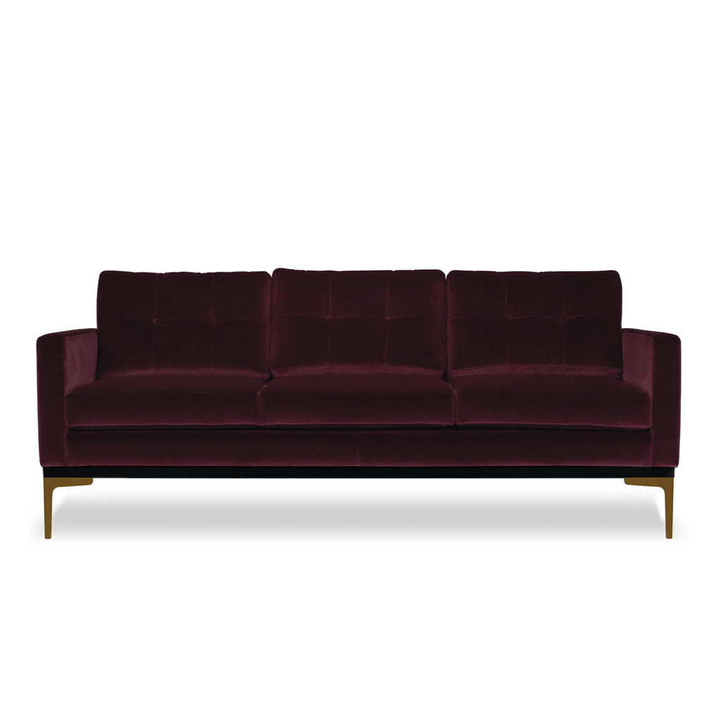 Studio 34 sofa - Bordeaux rød - 3 personers - LIVINGOODIES