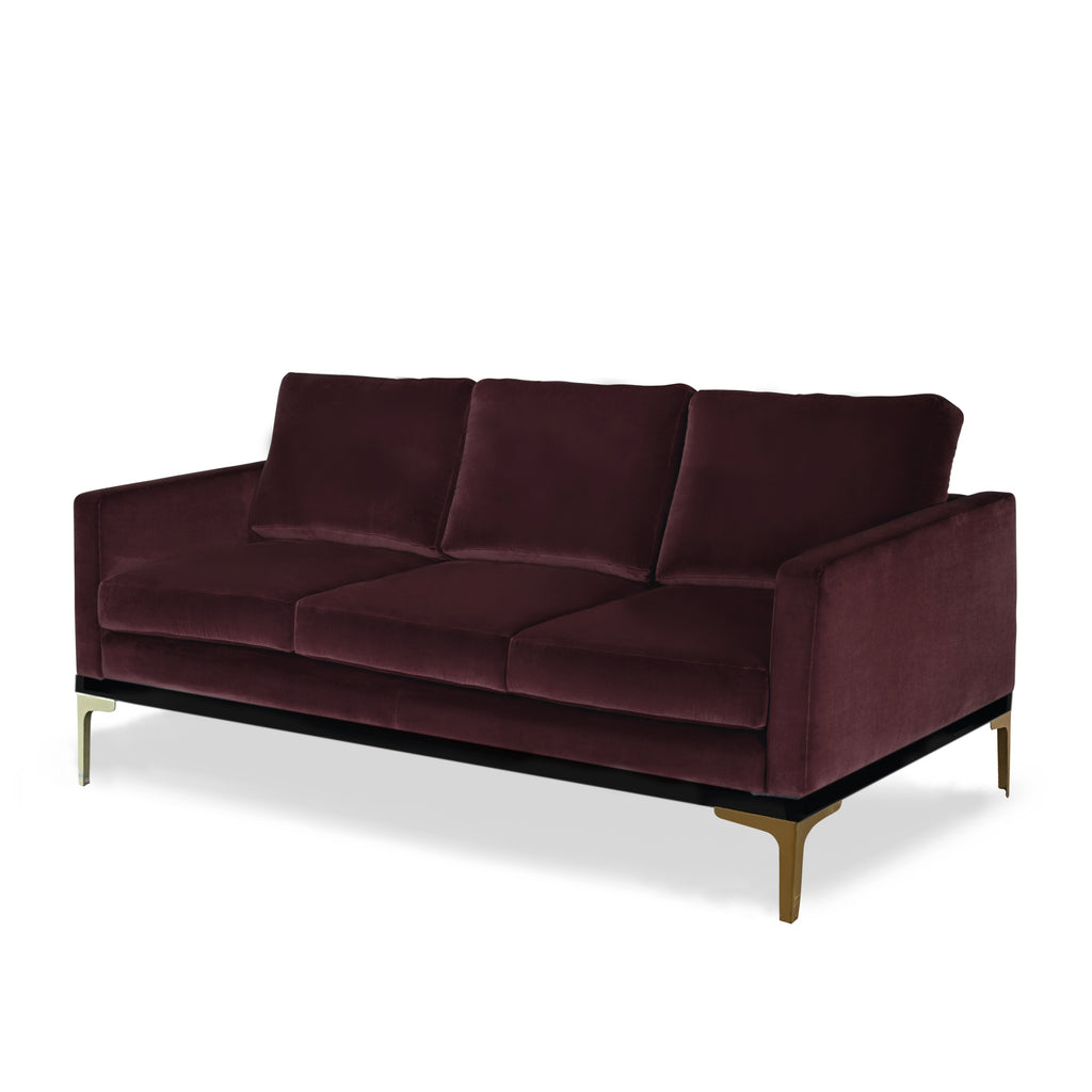 Studio 34 sofa - Bordeaux rød - 3 personers - LIVINGOODIES