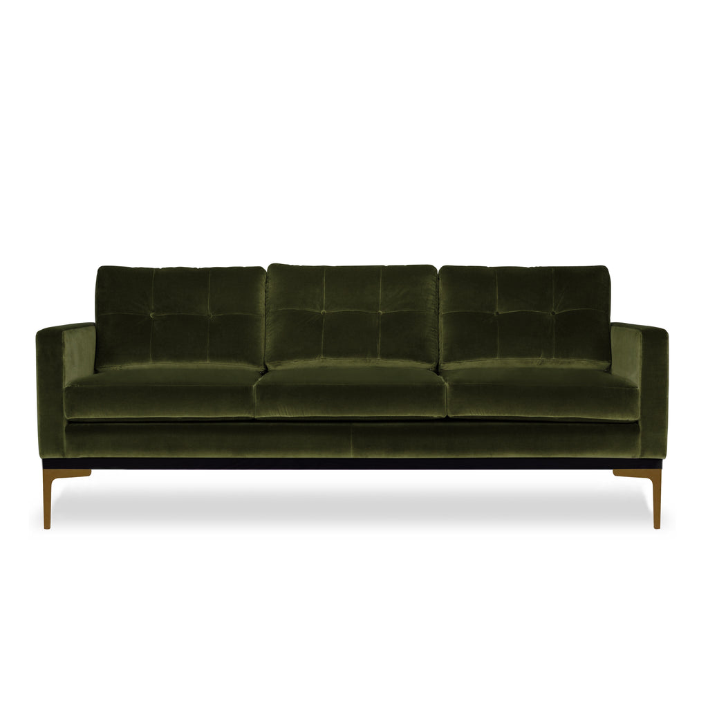 Studio 34 sofa - Olive mørkegrøn - 3 personers - LIVINGOODIES